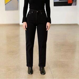 Calvin Klein Vintage Jeans Black 90’s Straight Leg Easy Fit Women's Denim Size 7